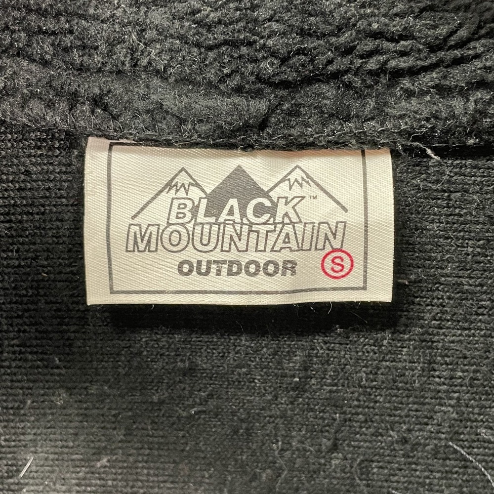 VTG Black Mountain Outdoor Jacket Women Small Sherpa Snowflake Cabin Made in USA - Picture 4 of 8